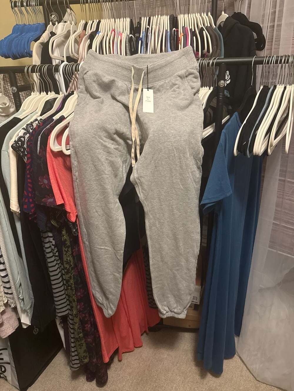 Unsubscribed Heather Fleece Jogger Pants in Heather Gray
